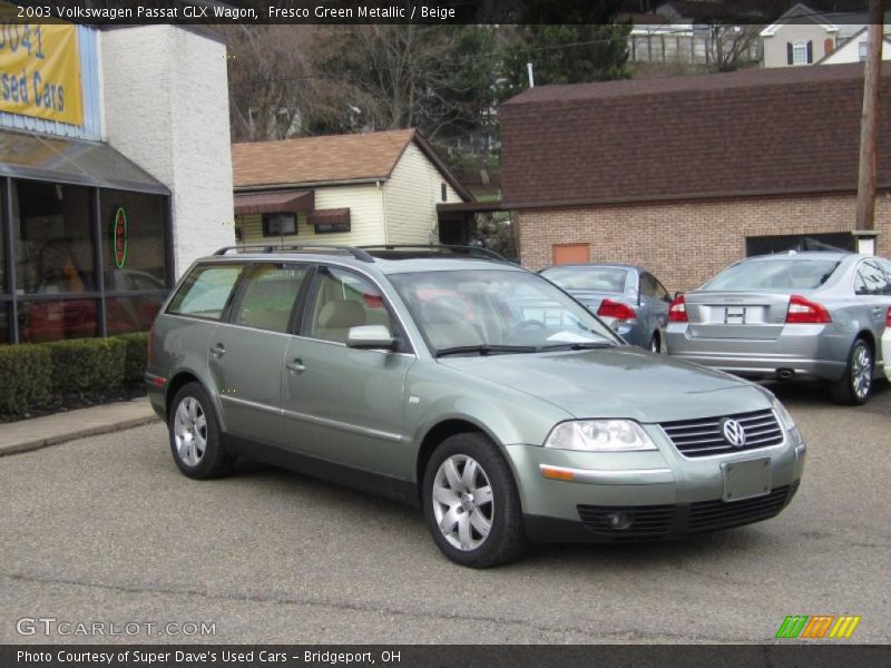 Fresco Green Metallic / Beige 2003 Volkswagen Passat GLX Wagon