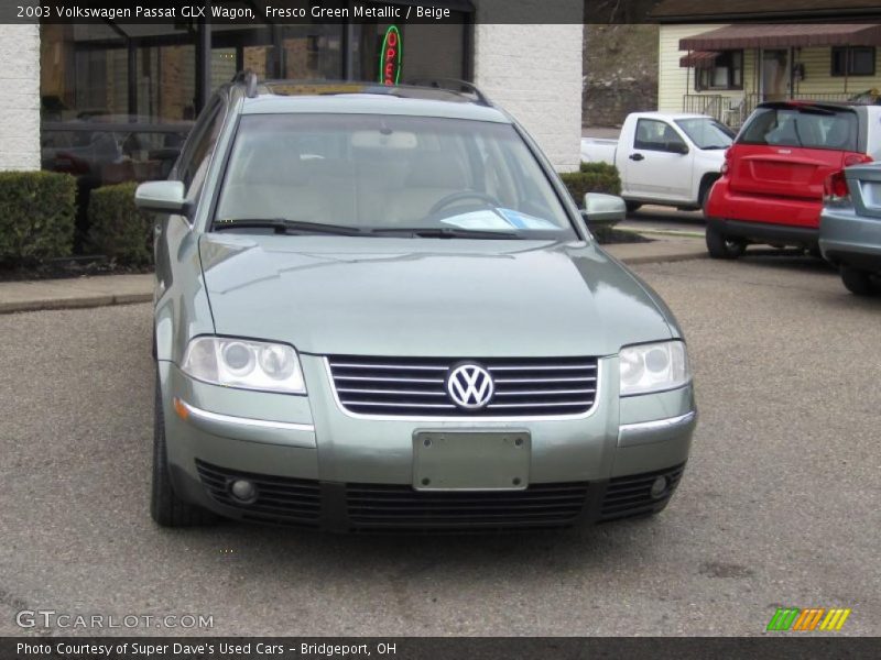 Fresco Green Metallic / Beige 2003 Volkswagen Passat GLX Wagon