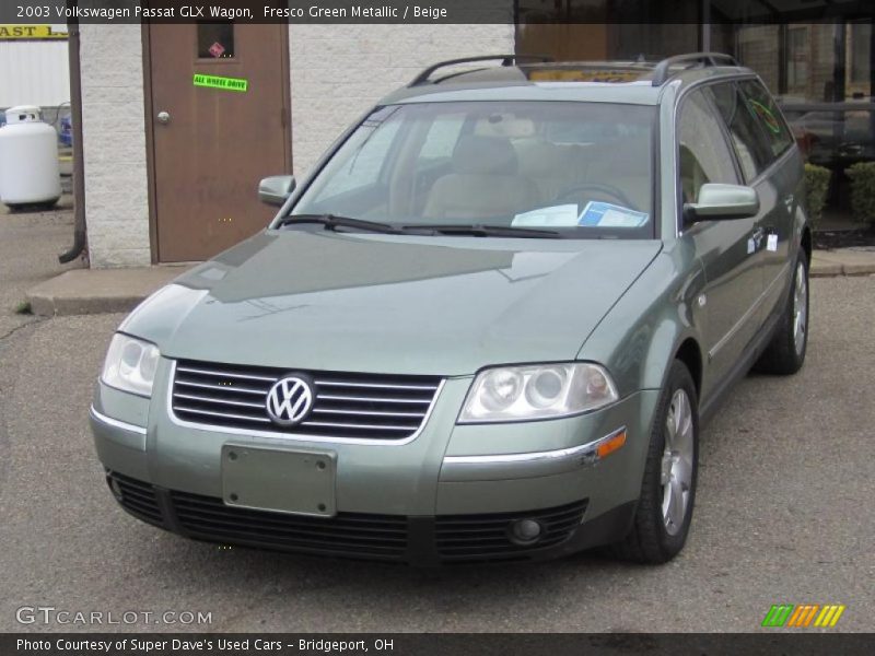Fresco Green Metallic / Beige 2003 Volkswagen Passat GLX Wagon