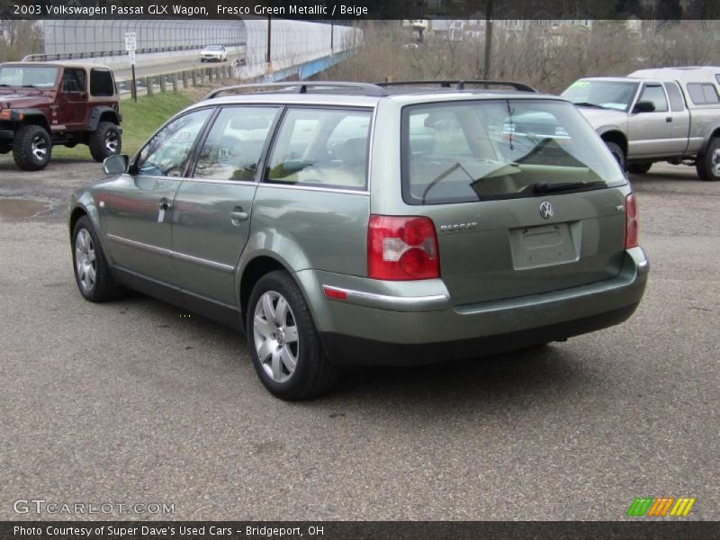 Fresco Green Metallic / Beige 2003 Volkswagen Passat GLX Wagon