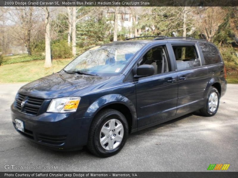 Modern Blue Pearl / Medium Slate Gray/Light Shale 2009 Dodge Grand Caravan SE