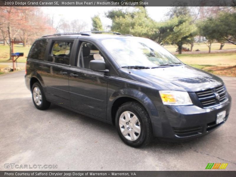 Modern Blue Pearl / Medium Slate Gray/Light Shale 2009 Dodge Grand Caravan SE