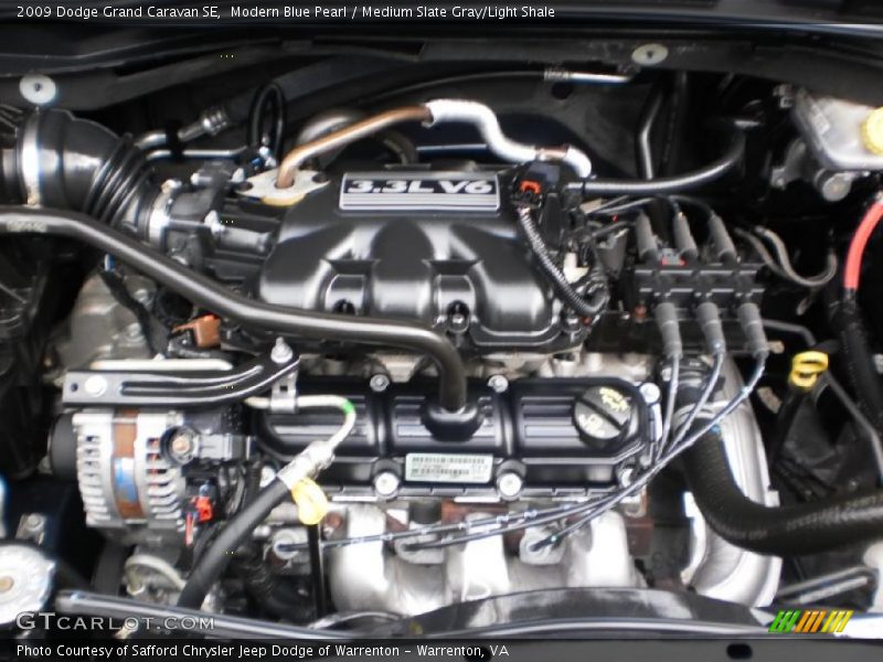 Modern Blue Pearl / Medium Slate Gray/Light Shale 2009 Dodge Grand Caravan SE