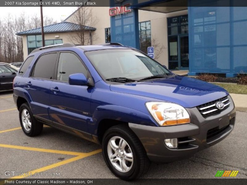 Smart Blue / Black 2007 Kia Sportage EX V6 4WD