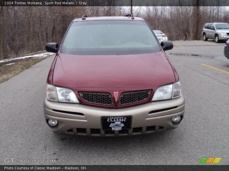 Sport Red Metallic / Gray 2004 Pontiac Montana