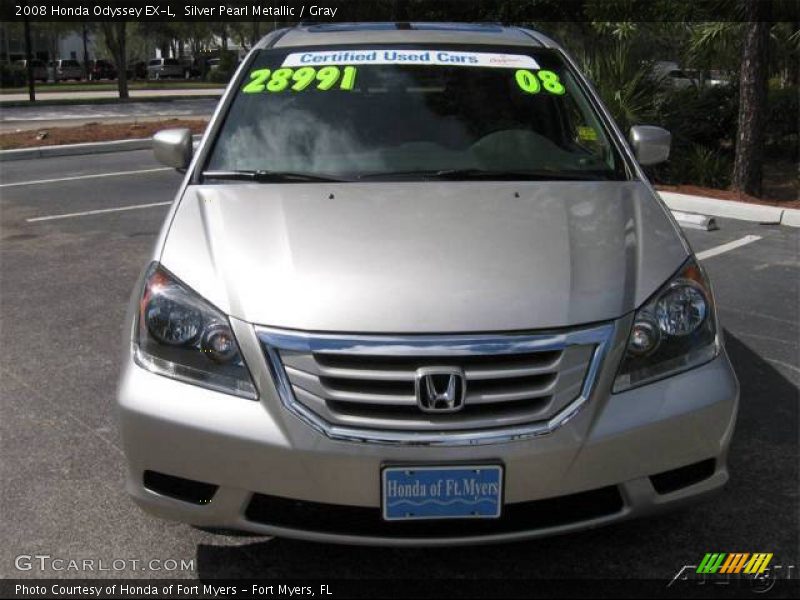 Silver Pearl Metallic / Gray 2008 Honda Odyssey EX-L