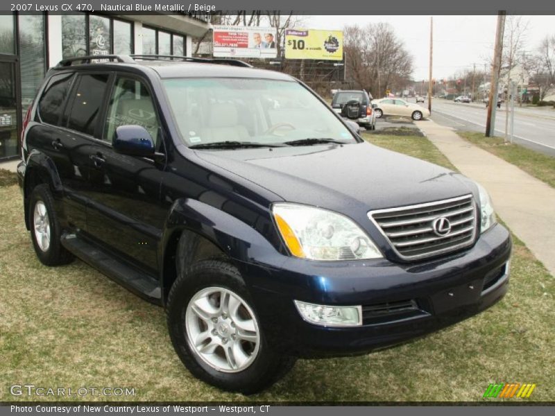 Nautical Blue Metallic / Beige 2007 Lexus GX 470