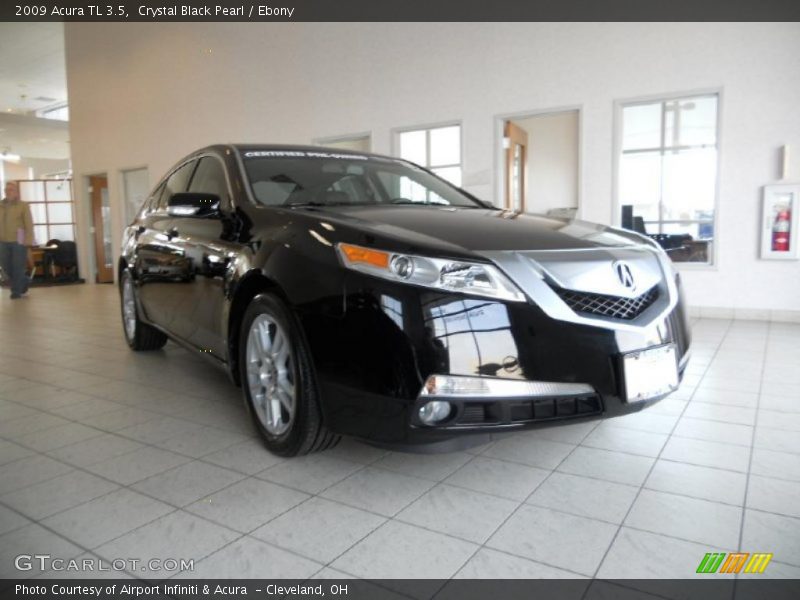 Crystal Black Pearl / Ebony 2009 Acura TL 3.5