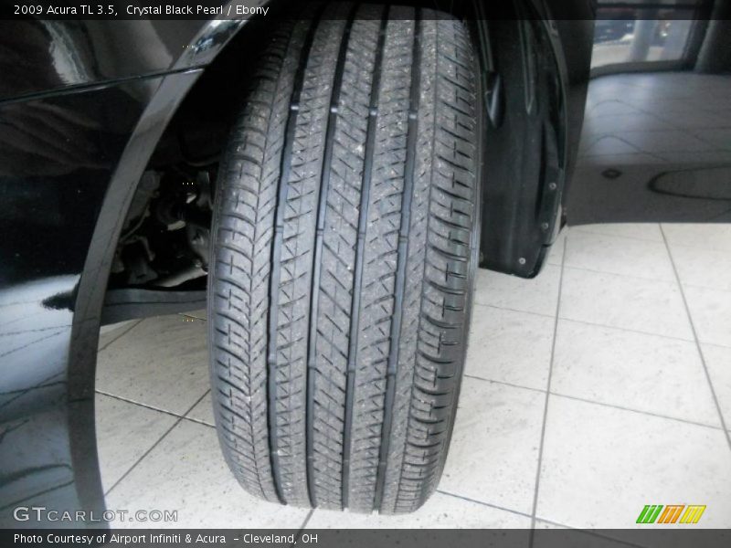 Crystal Black Pearl / Ebony 2009 Acura TL 3.5