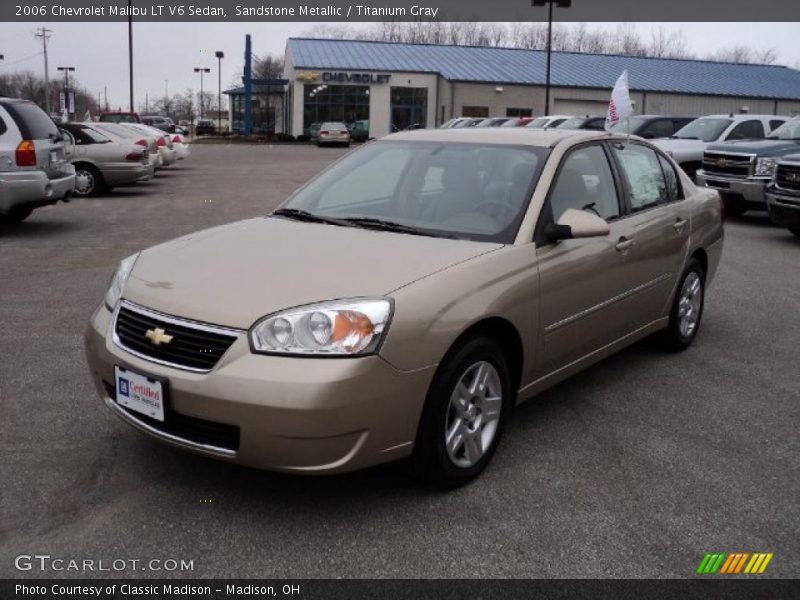 Sandstone Metallic / Titanium Gray 2006 Chevrolet Malibu LT V6 Sedan