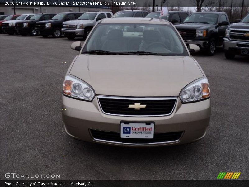 Sandstone Metallic / Titanium Gray 2006 Chevrolet Malibu LT V6 Sedan