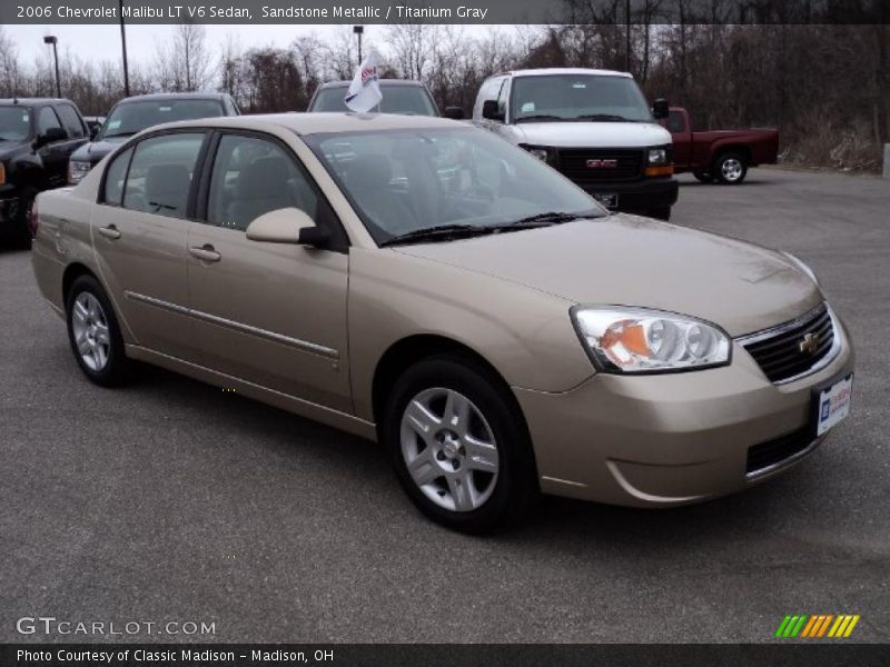 Sandstone Metallic / Titanium Gray 2006 Chevrolet Malibu LT V6 Sedan