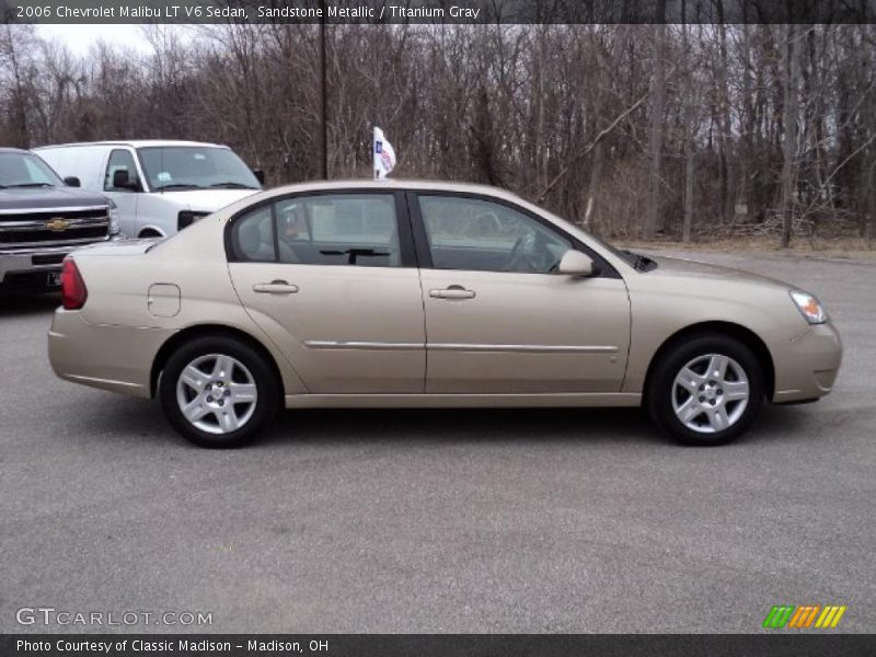 Sandstone Metallic / Titanium Gray 2006 Chevrolet Malibu LT V6 Sedan