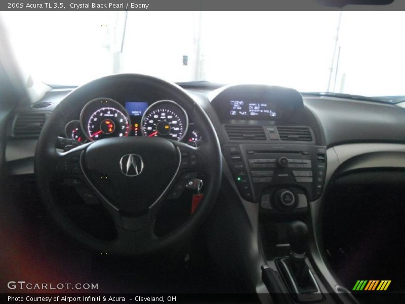 Crystal Black Pearl / Ebony 2009 Acura TL 3.5