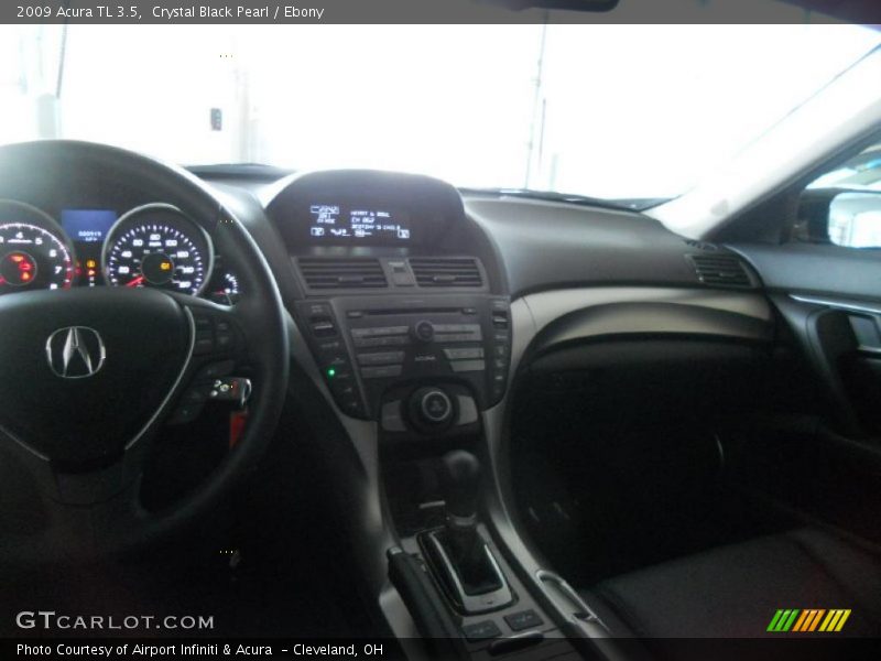 Crystal Black Pearl / Ebony 2009 Acura TL 3.5