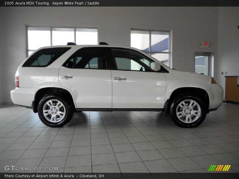 Aspen White Pearl / Saddle 2005 Acura MDX Touring
