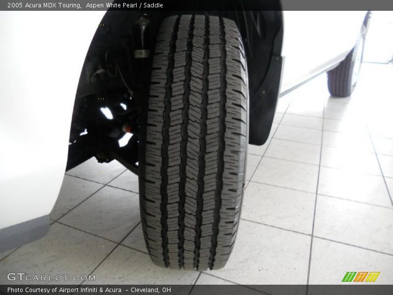 Aspen White Pearl / Saddle 2005 Acura MDX Touring