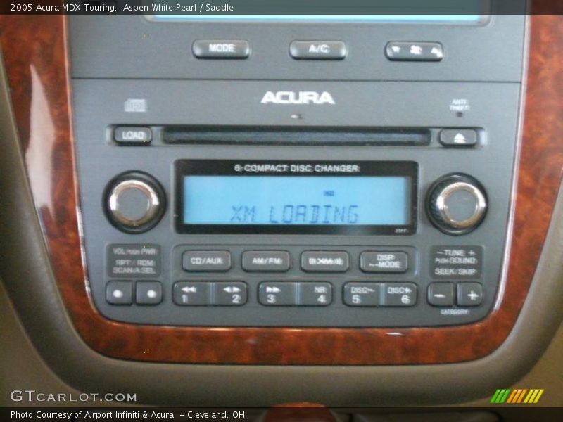 Controls of 2005 MDX Touring