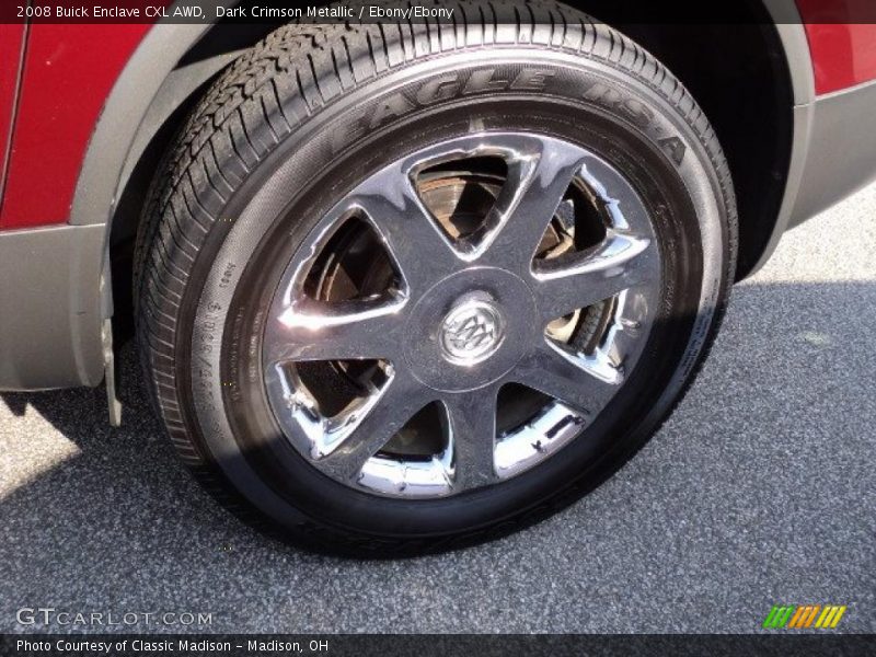 Dark Crimson Metallic / Ebony/Ebony 2008 Buick Enclave CXL AWD