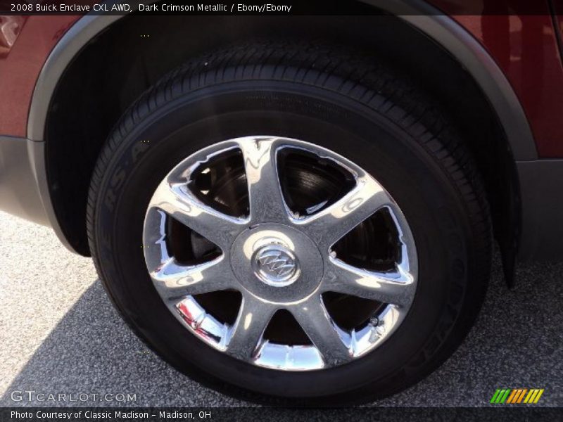 Dark Crimson Metallic / Ebony/Ebony 2008 Buick Enclave CXL AWD