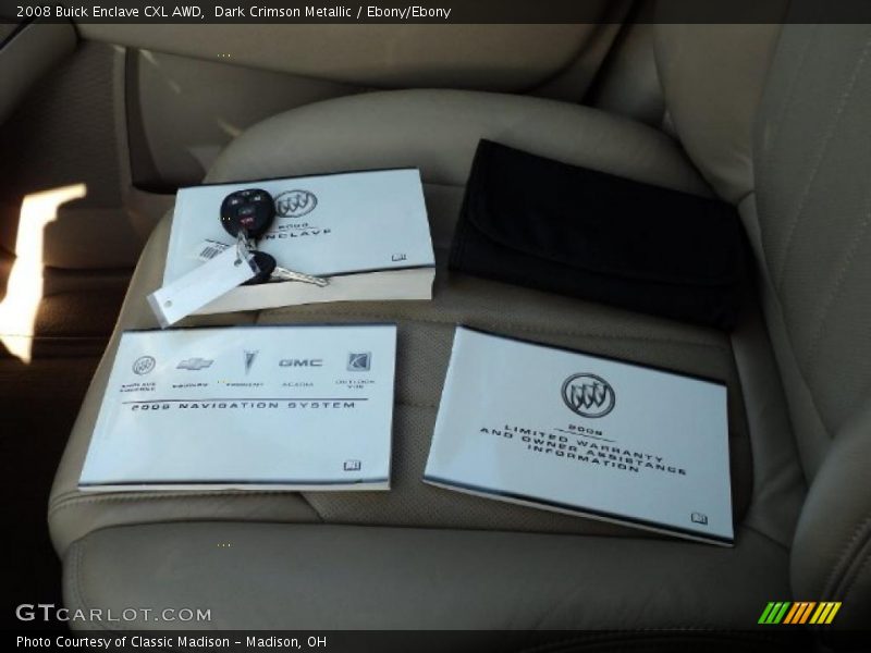 Dark Crimson Metallic / Ebony/Ebony 2008 Buick Enclave CXL AWD