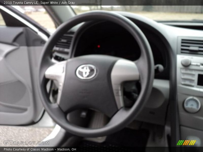 Super White / Ash Gray 2010 Toyota Camry LE