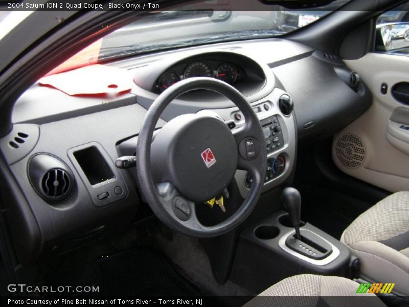 Black Onyx / Tan 2004 Saturn ION 2 Quad Coupe