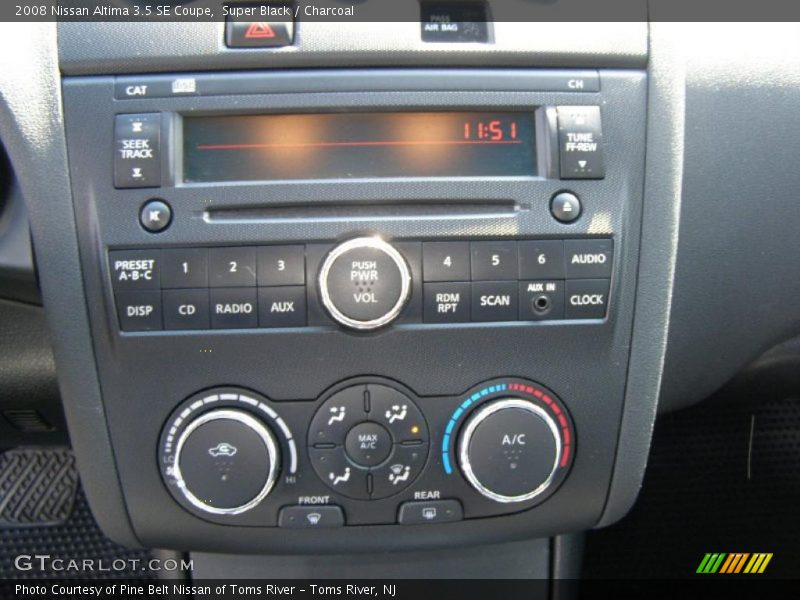 Super Black / Charcoal 2008 Nissan Altima 3.5 SE Coupe