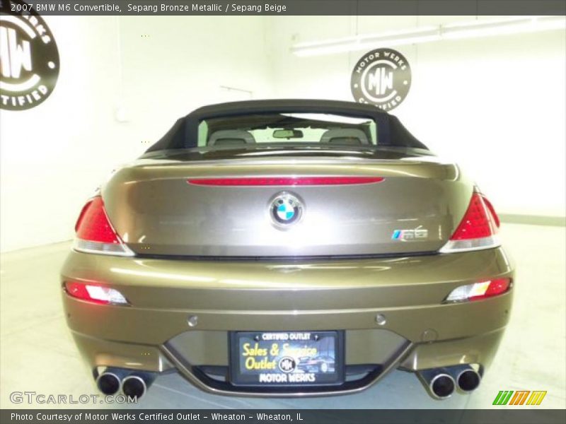 Sepang Bronze Metallic / Sepang Beige 2007 BMW M6 Convertible