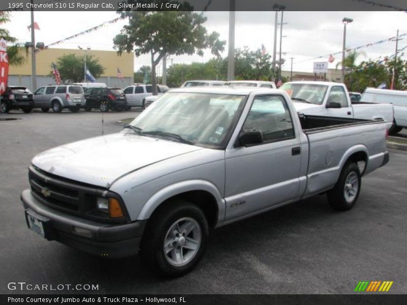 Silver Metallic / Gray 1995 Chevrolet S10 LS Regular Cab