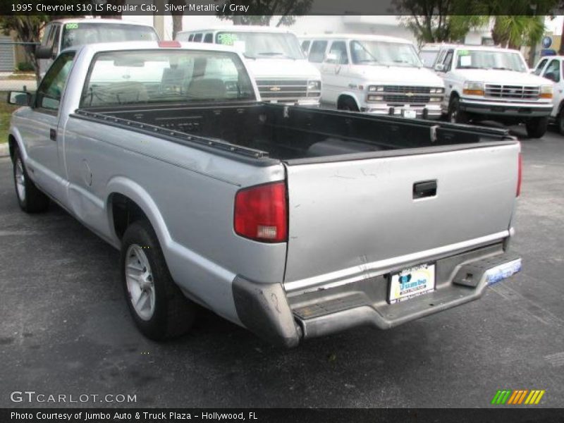 Silver Metallic / Gray 1995 Chevrolet S10 LS Regular Cab