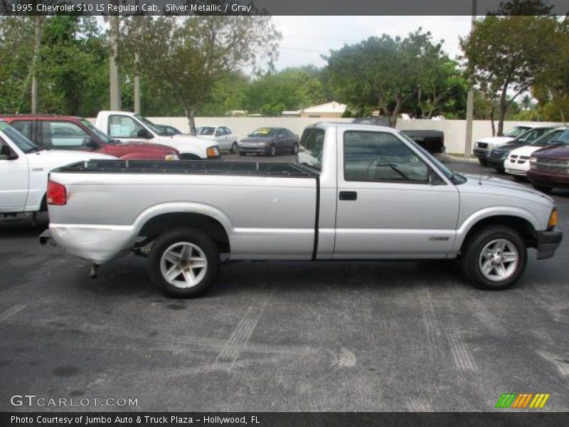 Silver Metallic / Gray 1995 Chevrolet S10 LS Regular Cab