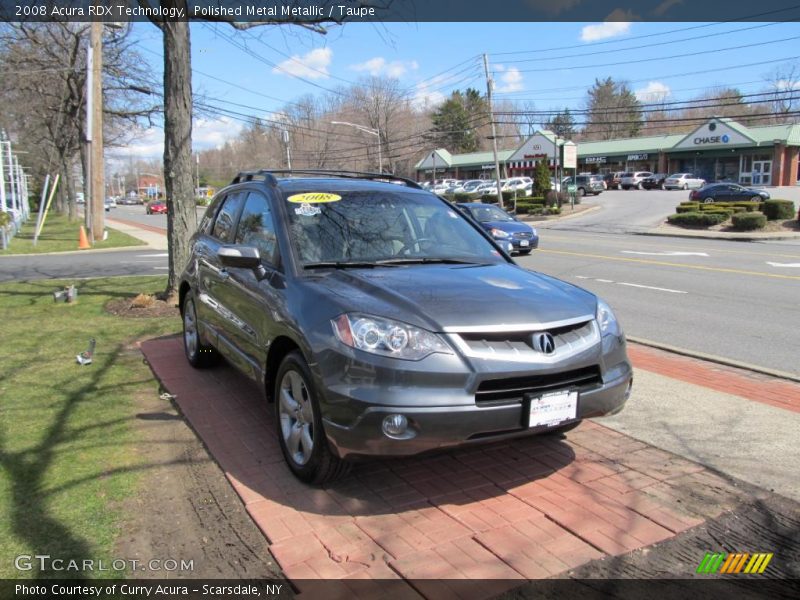 Polished Metal Metallic / Taupe 2008 Acura RDX Technology
