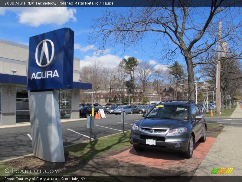 Polished Metal Metallic / Taupe 2008 Acura RDX Technology