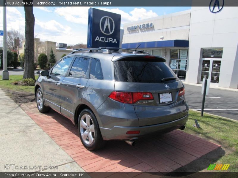 Polished Metal Metallic / Taupe 2008 Acura RDX Technology