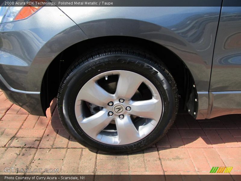Polished Metal Metallic / Taupe 2008 Acura RDX Technology