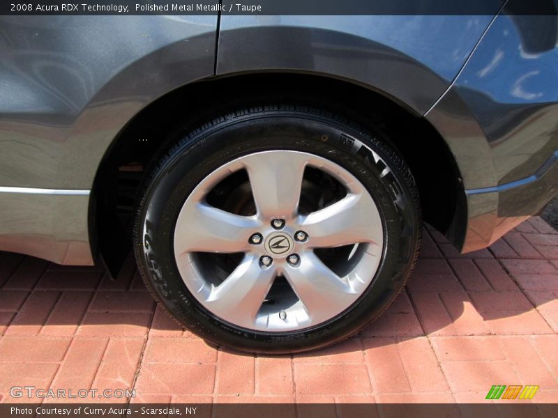 Polished Metal Metallic / Taupe 2008 Acura RDX Technology
