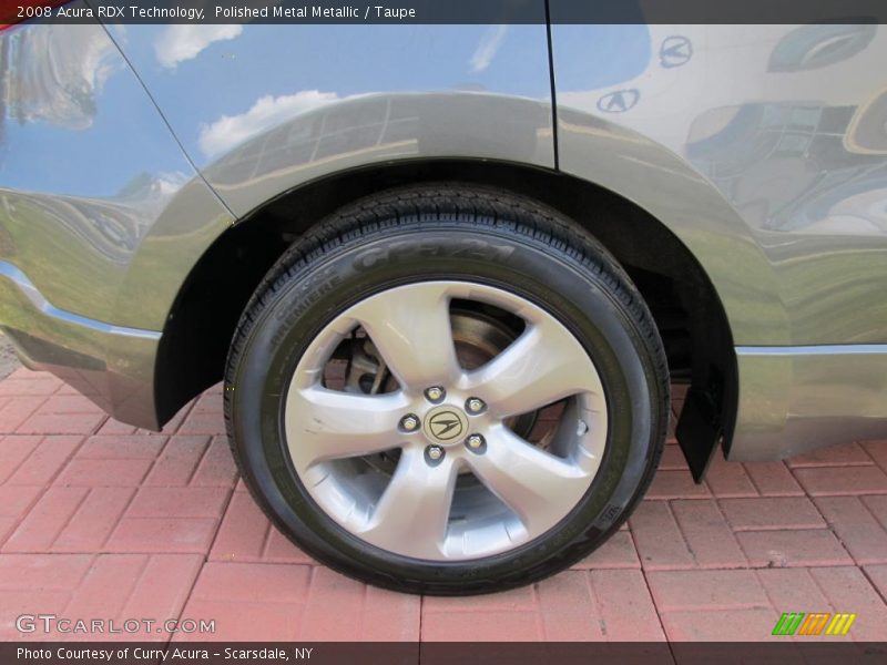 Polished Metal Metallic / Taupe 2008 Acura RDX Technology