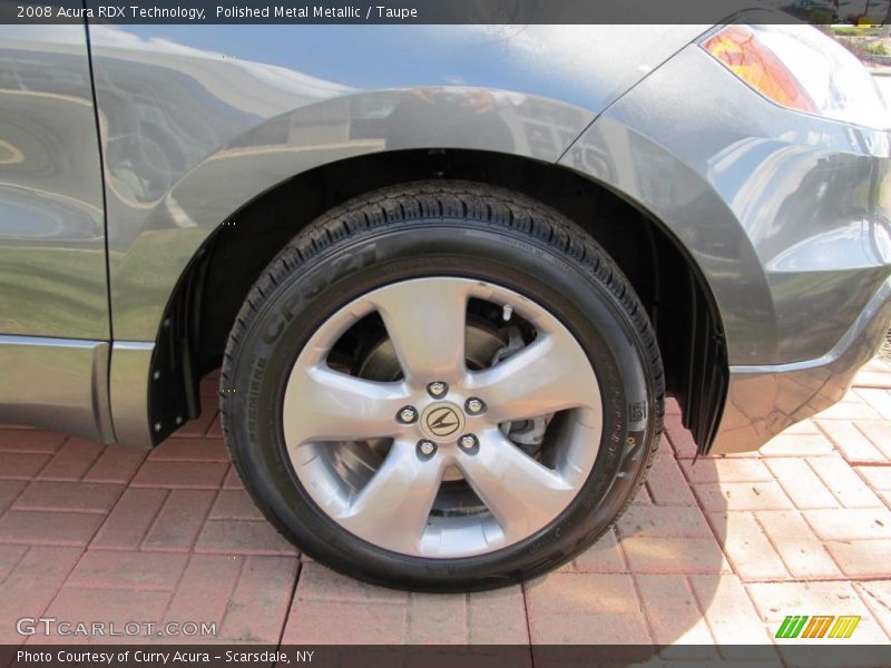 Polished Metal Metallic / Taupe 2008 Acura RDX Technology