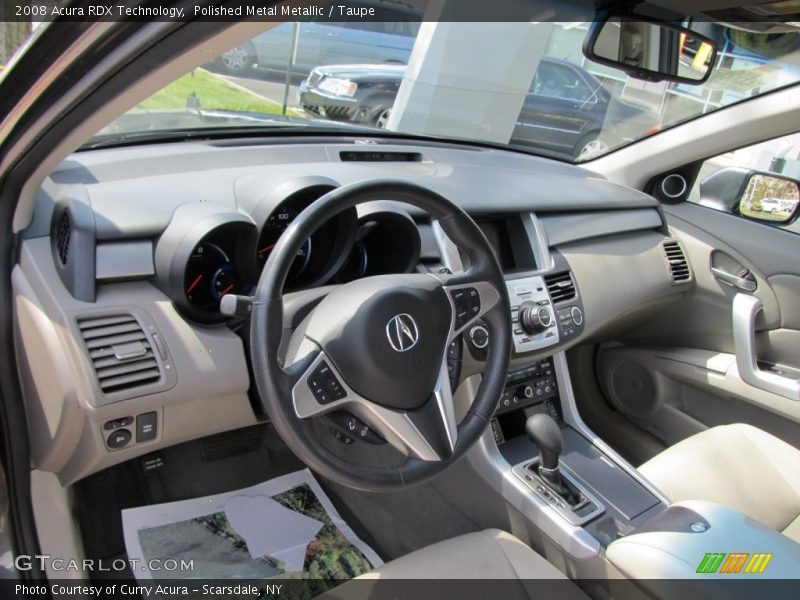 Polished Metal Metallic / Taupe 2008 Acura RDX Technology
