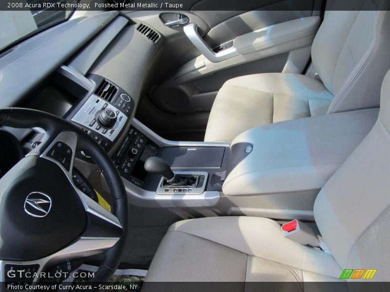 Polished Metal Metallic / Taupe 2008 Acura RDX Technology