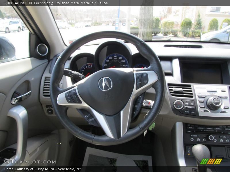 Polished Metal Metallic / Taupe 2008 Acura RDX Technology