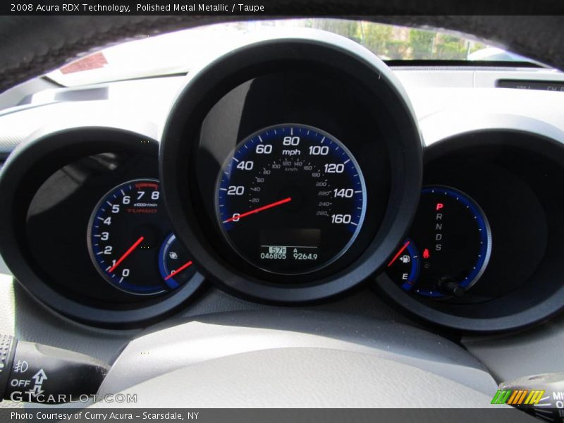Polished Metal Metallic / Taupe 2008 Acura RDX Technology