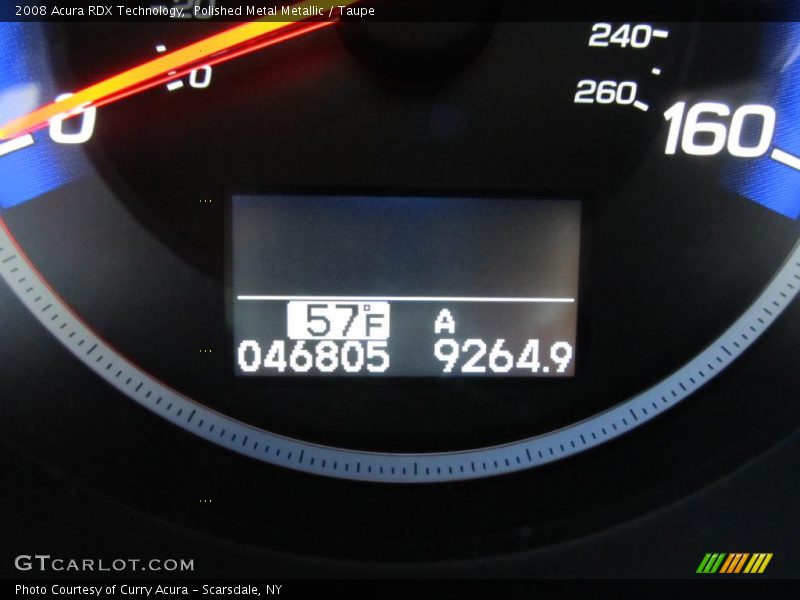 Polished Metal Metallic / Taupe 2008 Acura RDX Technology