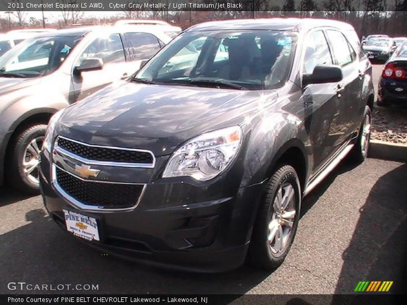 Cyber Gray Metallic / Light Titanium/Jet Black 2011 Chevrolet Equinox LS AWD