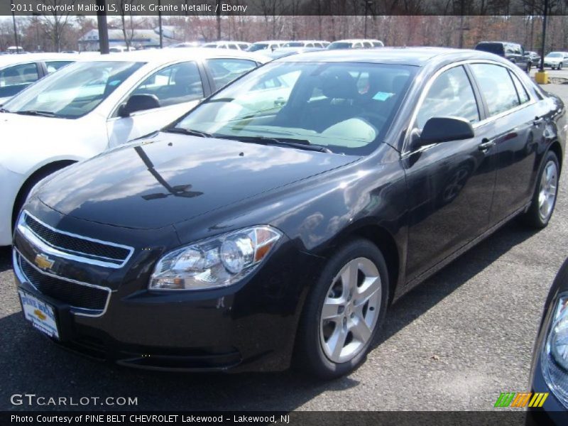 Black Granite Metallic / Ebony 2011 Chevrolet Malibu LS