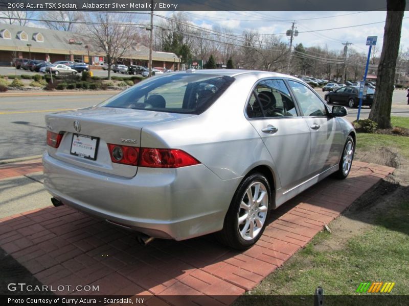 Alabaster Silver Metallic / Ebony 2008 Acura TSX Sedan