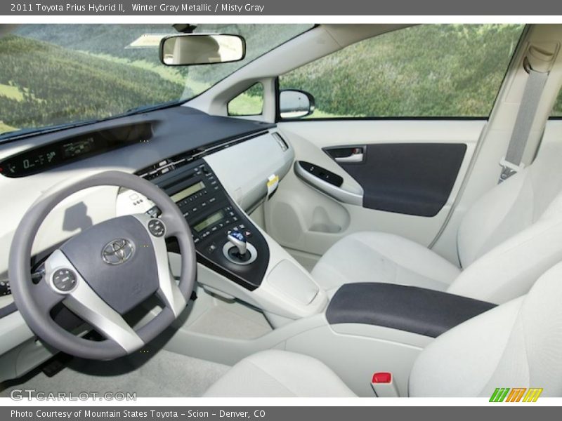 Winter Gray Metallic / Misty Gray 2011 Toyota Prius Hybrid II