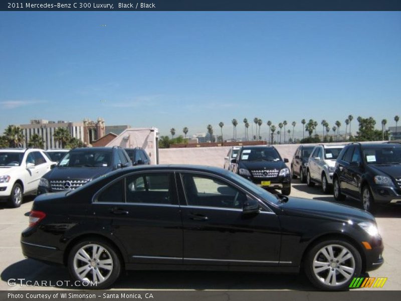 Black / Black 2011 Mercedes-Benz C 300 Luxury