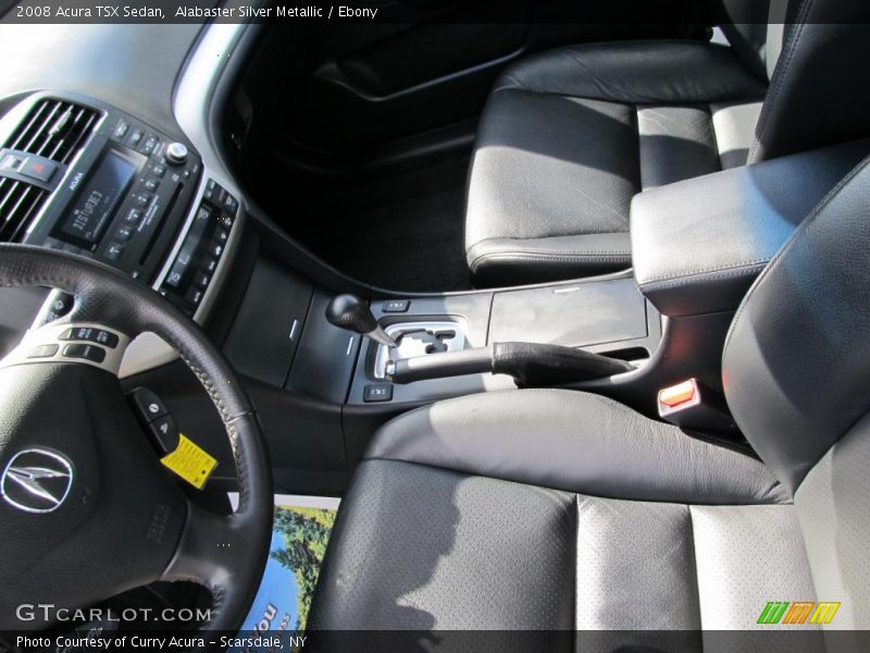Alabaster Silver Metallic / Ebony 2008 Acura TSX Sedan